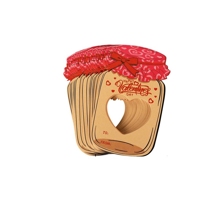 Новинка 30 день Святого Валентина конфеты карты с Дрифтинг Бутылка в форме карты для Дня Святого Валентина