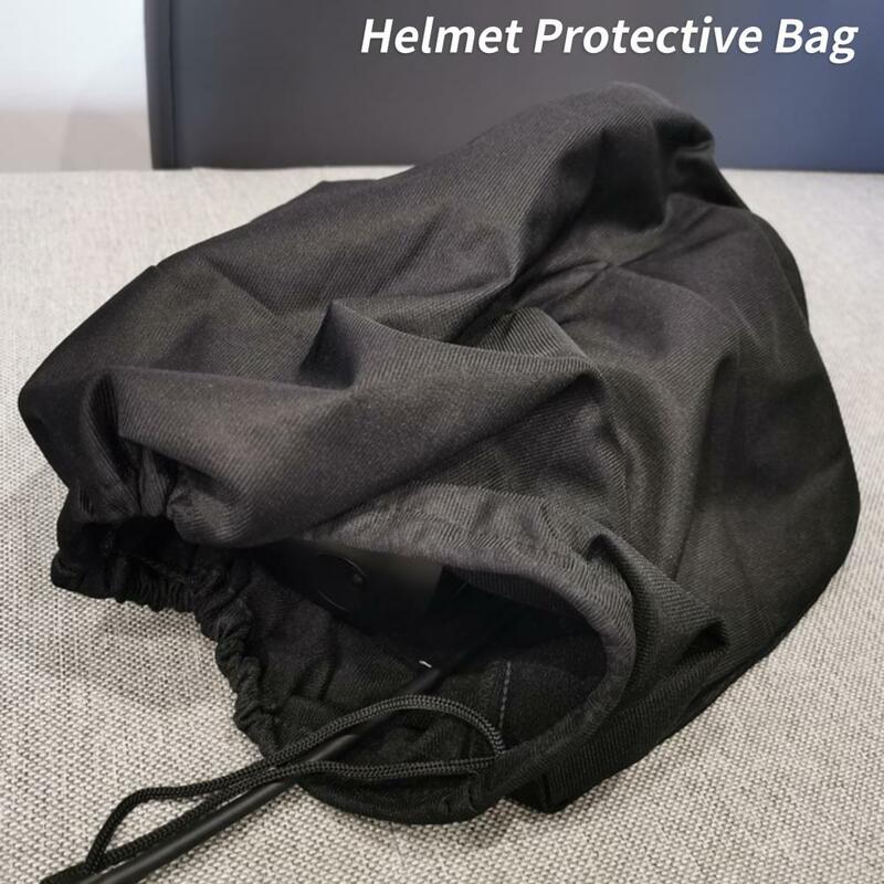 Bolsa de casco con cordón, bolsa de almacenamiento de casco de tela Oxford, antiarañazos, resistente al desgaste, bolsa de transporte, fácil de limpiar