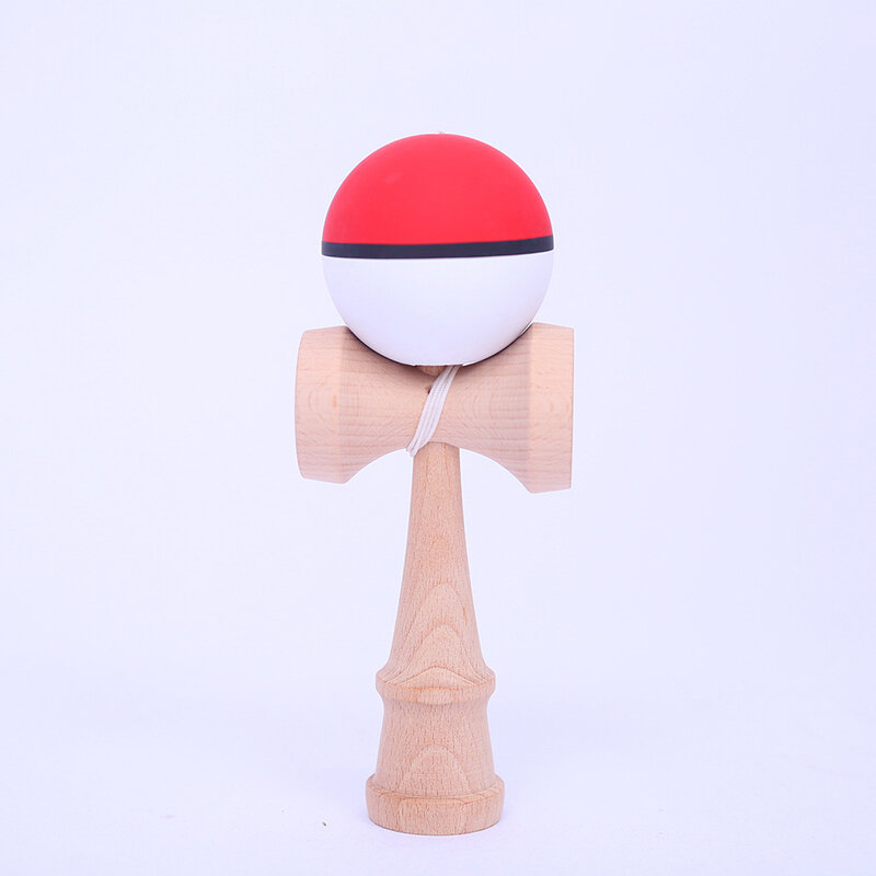 Drewniane zabawka Kendama z pół paskiem profesjonalna zręczny piłka do żonglerki na zewnątrz żonglerka piłka do gry zabawka dla dzieci prezent