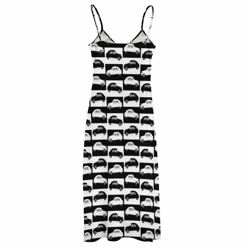 Citroen-ノースリーブのイブニングドレス,2cvパターン,女性用のセクシーなイブニングドレス