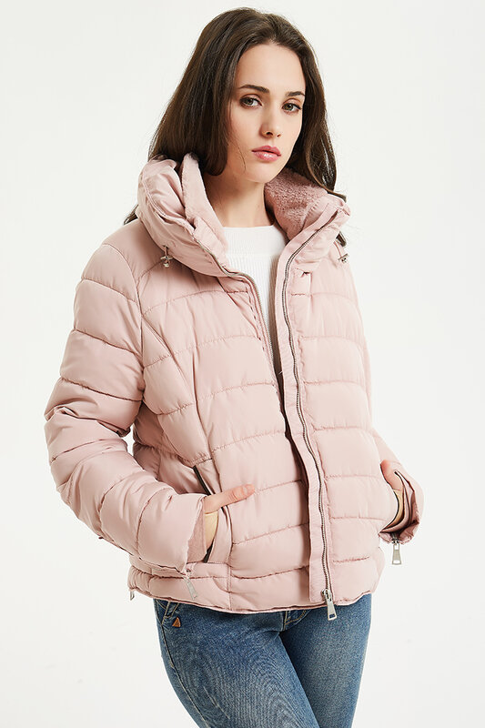 Giolshon-Casaco acolchoado leve acolchoado feminino, casaco puffer bolha, primavera, outono, inverno