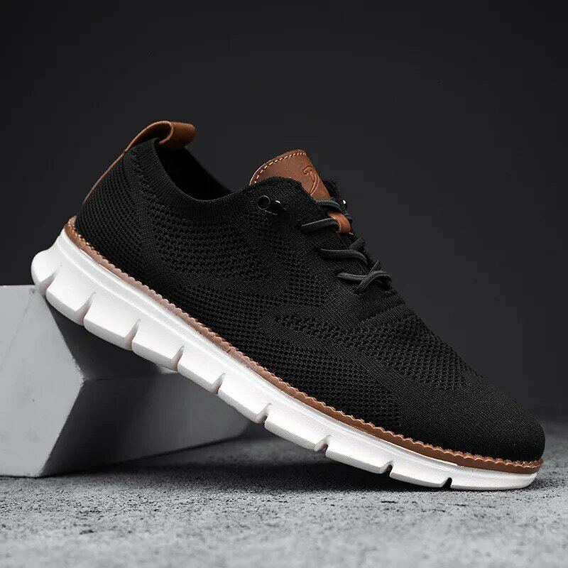 Men Sneakers Shoes Men Lace-up High Quality Summer Fashion Breathable Mesh Casual Shoes Mens Trainer Zapatillas Hombre MSH015