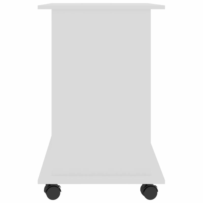 Стол компьютерный белый, 31,5x19,7x29,5 дюйма, из инженерной древесины
