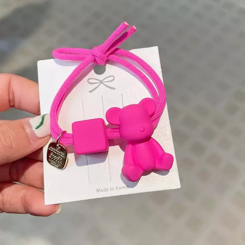 Cartoon Beer Haar Tie Voor Meisjes Elastische Rubberen Band Vrouwen Haarbanden Koreaanse Hoofd Accessoires Scrunchies Groothandel
