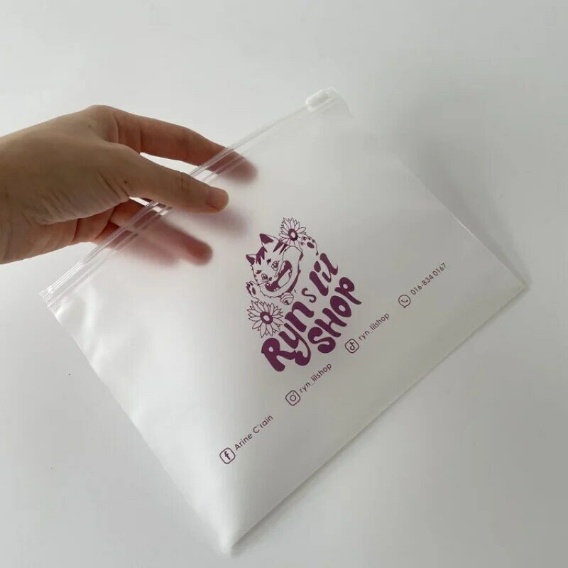 Prodotto personalizzato, sacchetto di plastica per vestiti Business Swimwear/Bikini Zipper Packaging Bags