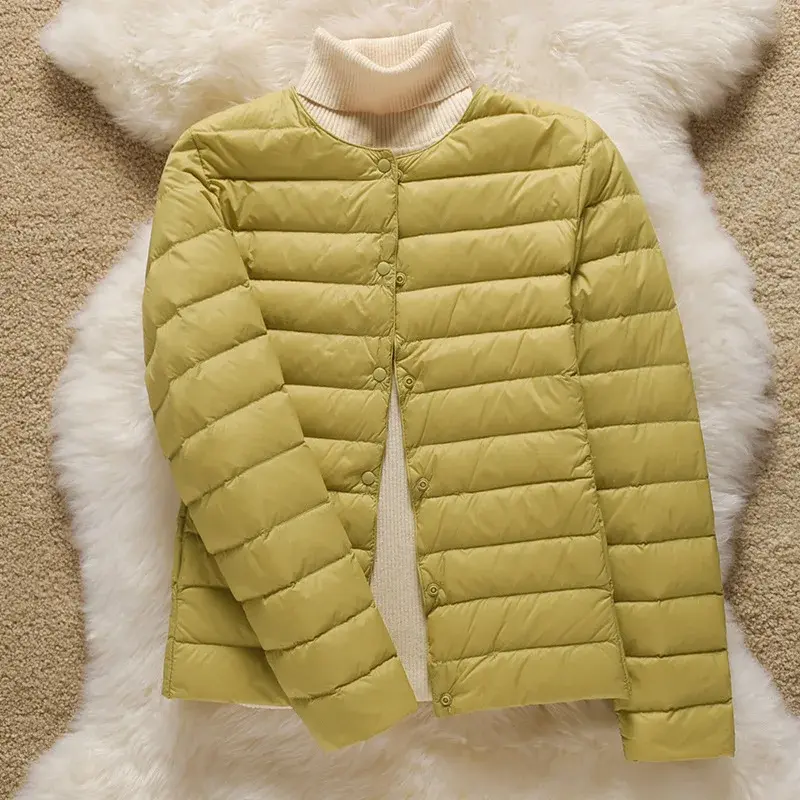 9 Farbe Frauen Puffer Jacken 90% ultraleichte Ente Daunen Frauen matt Stoff leichter Mantel warme weibliche Wind jacke Parka