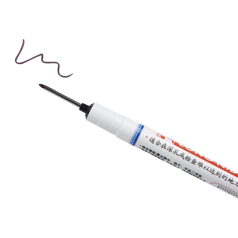 Marqueurs à tête longue multi-usages, stylo marqueur à trou profond pour le calcul à domicile, travail 140mm × 9mm, rouge, bleu, noir, 1PC
