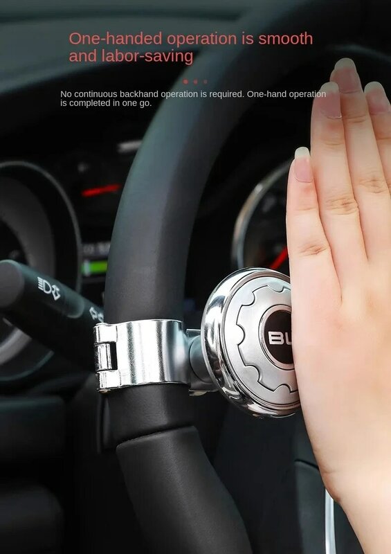 Car Steering Wheel Booster Ball Turning Spinner Knob Bearing Power Handle Rotating Universal Auto Accessories Labor Saving Kit