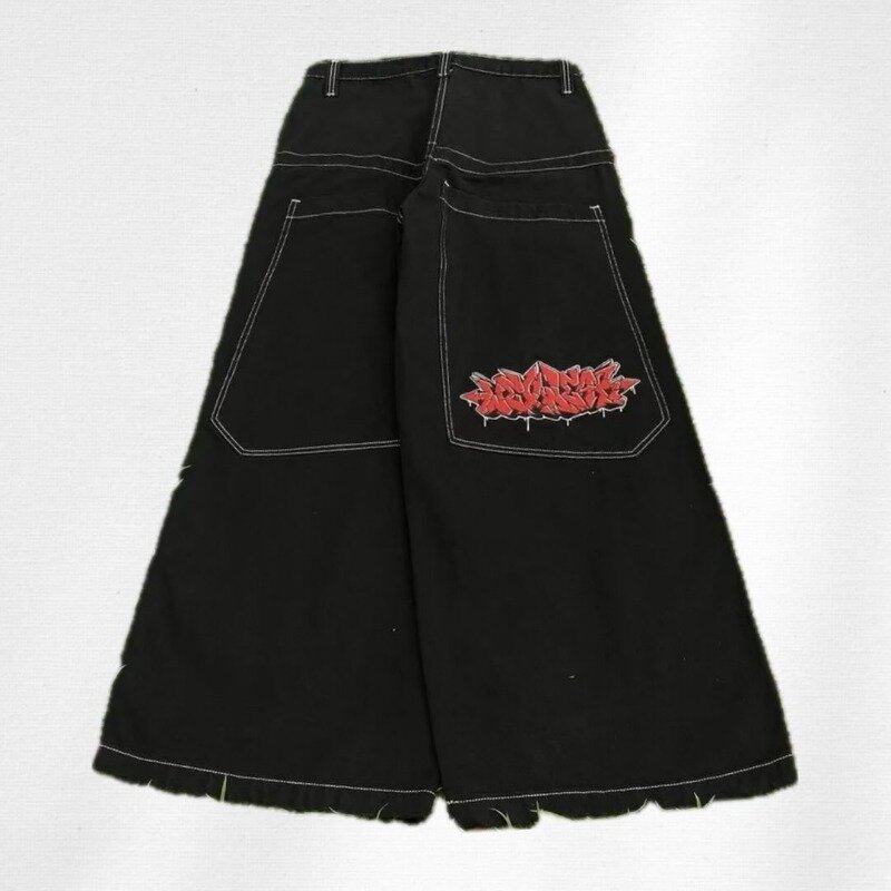 Y2K Baggy Jeans vintage JNCO high quality Embroidered pattern jeans Hip Hop streetwear Casual men women Harajuku wide leg jeans