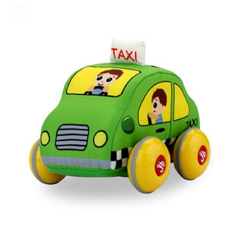 Baby Soft Cloth Toy Car Pull Back Educational  Baby  Ambulance Car Stuffed Toys Childrens Day Gifts Kid Birthday Christmas Gifts