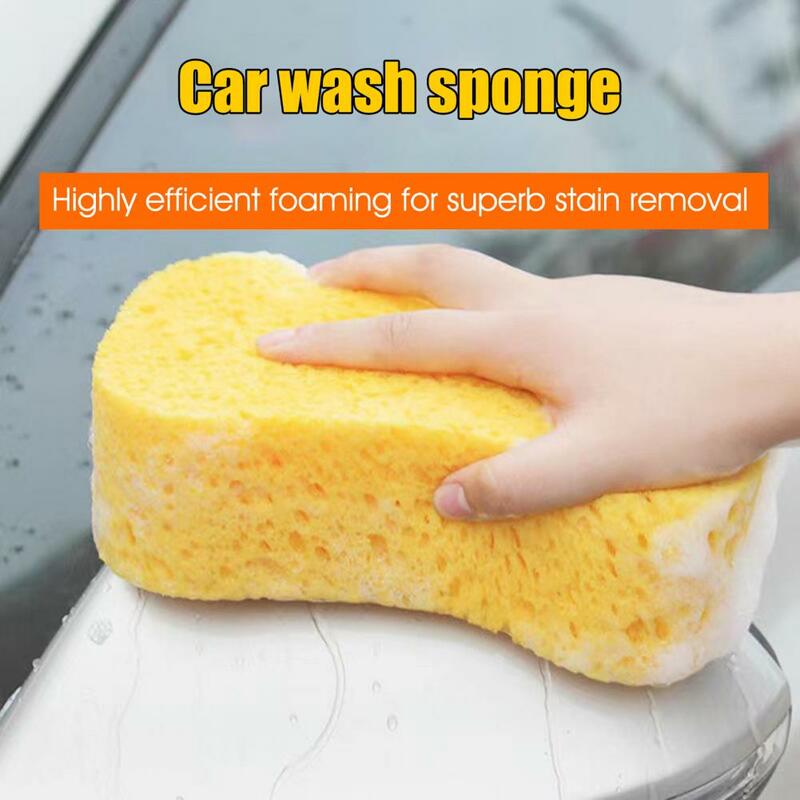 Detalhando esponja de secagem rápida ferramenta de mão limpo poeira ultra grosso grande bloco lavagem carro mais limpo enceramento esponja para carro