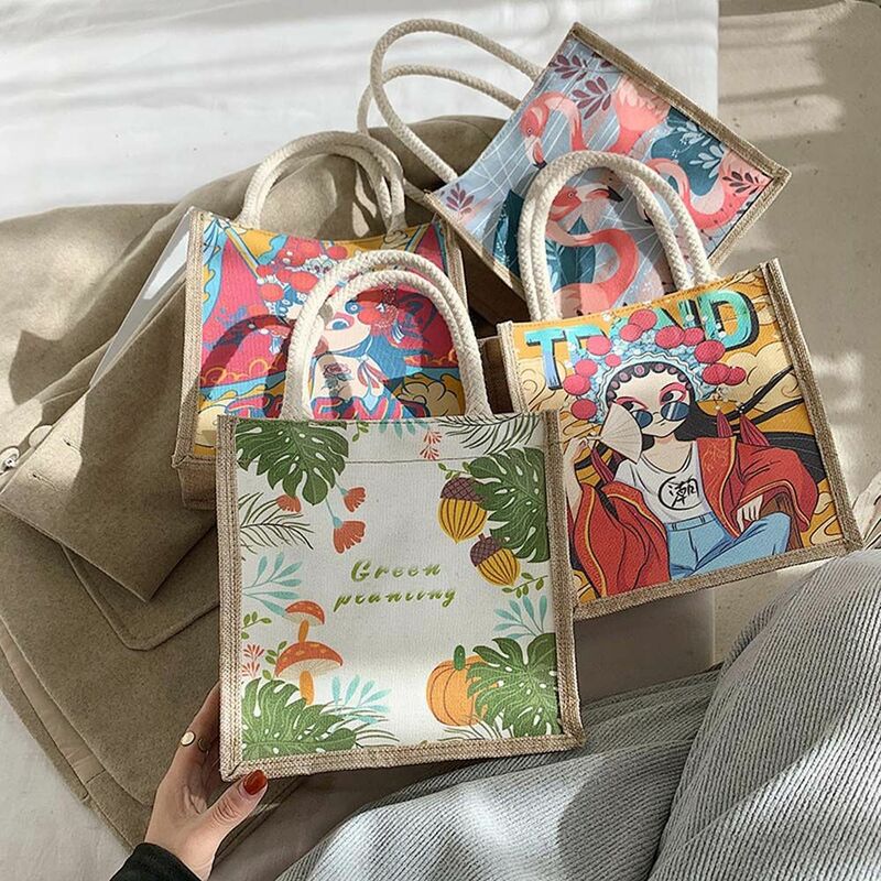 Холщовая Сумка на плечо для женщин, 1 шт., креативные сумки для покупок в японском стиле, Студенческая сумка для книг, сумка-тоут для девочек, новинка 2021