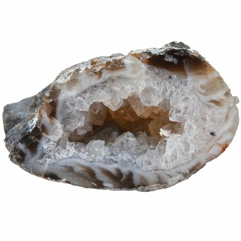 Gemma da collezione campione forma irregolare agata naturale geodi cristallo Cluster pietre curative fetta di quarzo Drusy