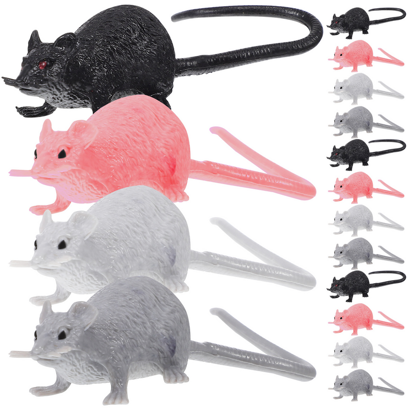 Brinquedo Rato Abóbora Estatueta para Crianças, Mini Dollhouse Ornamentos, Brinquedos Infantis, Decoração de Ratos