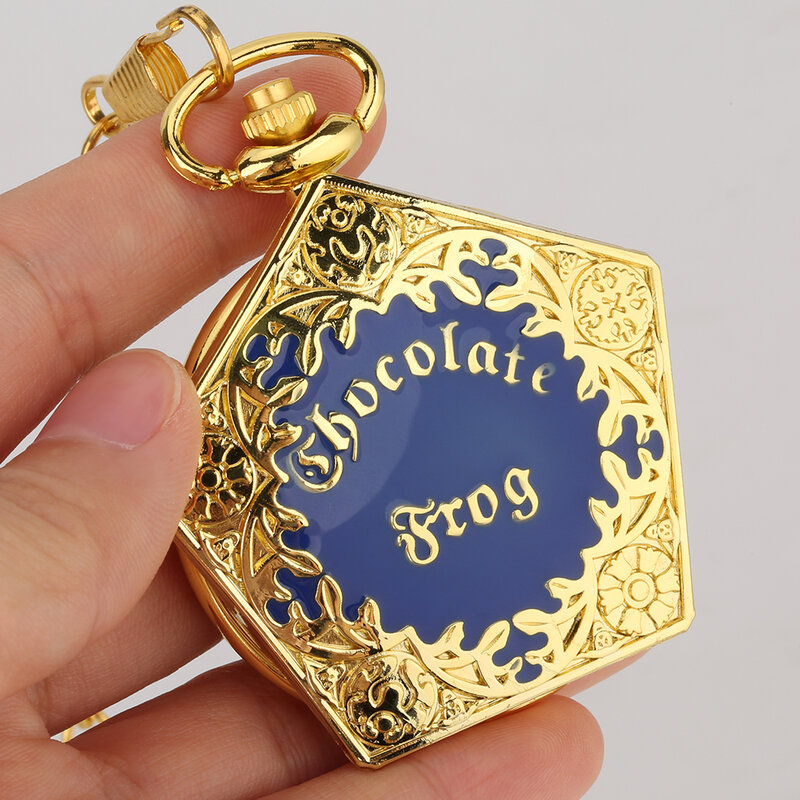Cokelat Mewah Apa Saja dari Troli Penyihir Dunia Sihir Kuarsa Jam Saku Cosplay Kalung Liontin Rantai Perhiasan Jam Hadiah