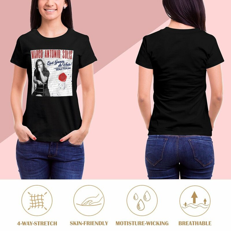 Camiseta de don Marco Antoni para mujer, camisa de entrenamiento de la gira mundial, ropa hippie sólida, 2022