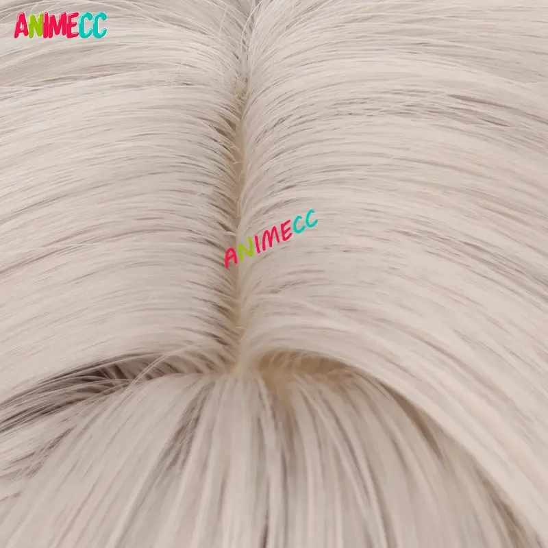 Парик для косплея ANIMECC Lynette Genshin ударопрочный Фонтейн парик для косплея 95 см волосы термостойкие синтетические аниме ролевые игры уши + парик шапочка