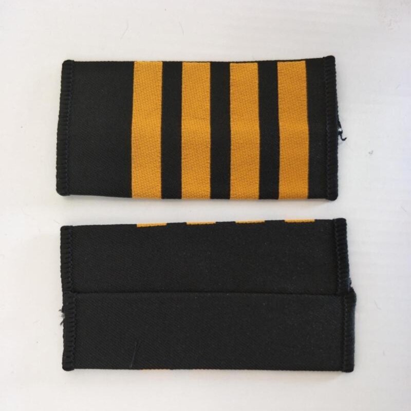 1 paire d'épaulettes pilote professionnel, uniforme capitaine, épaulettes uniformes, barres d'épaule pour les spectacles