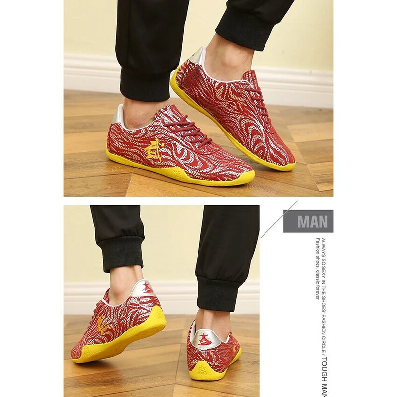 Новинка 2023, китайские традиционные мужские туфли кунг-фу тайцзи тайчи, дышащая обувь Wushu для боевых искусств