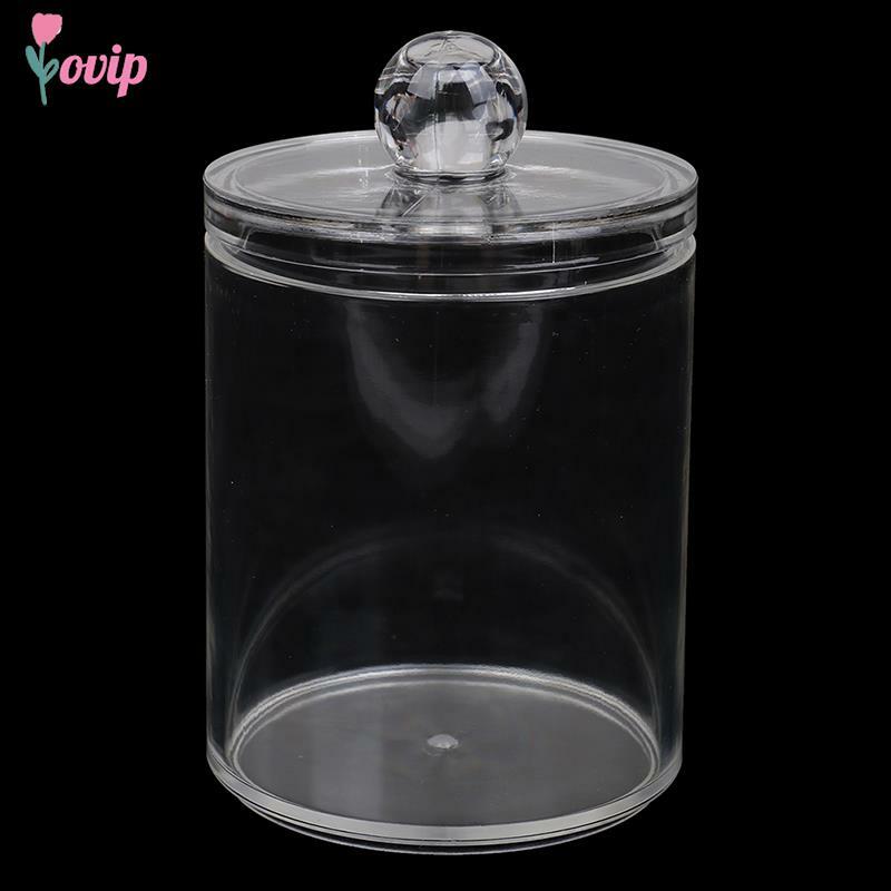 Boîte de rangement en acrylique transparent monocouche 7x10cm, support transparent pour coton tiges anciers cosmétique maquillage