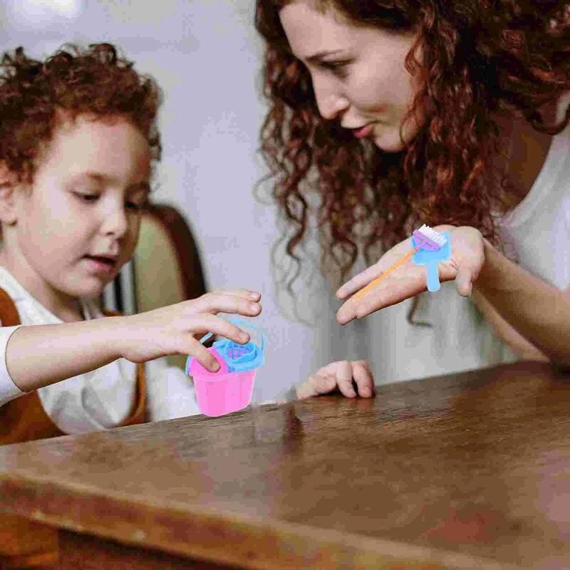 Mini-Huisreinigingstools Kid Peut Play Speelgoed Huishoudelijk Gereedschap Schoonmaken Bezemborstel Wassen Huis Reiniger Voor Kinderen
