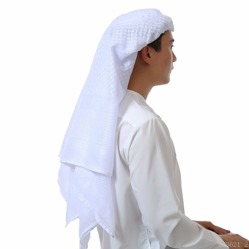 Lenço muçulmano masculino, Headwrap, Boné, Bandana e Headband Set, Turquia Hijab, Kippa, Dubai, Arábia Saudita, Produtos Fiscais, 2 pcs