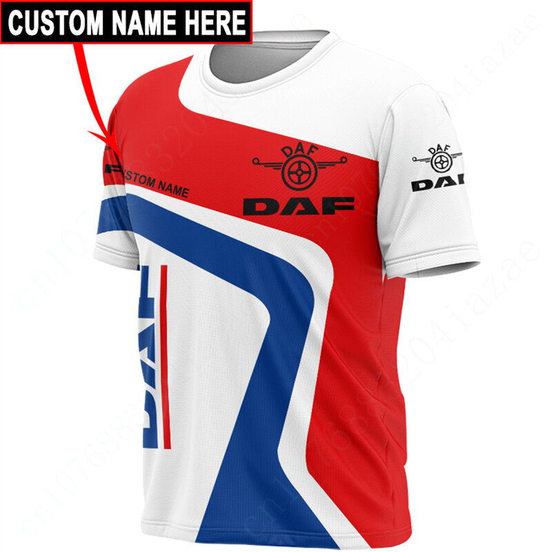 Футболка DAF для мужчин и женщин, Повседневная футболка оверсайз в стиле Харадзюку, быстросохнущая футболка с коротким рукавом, одежда унисекс