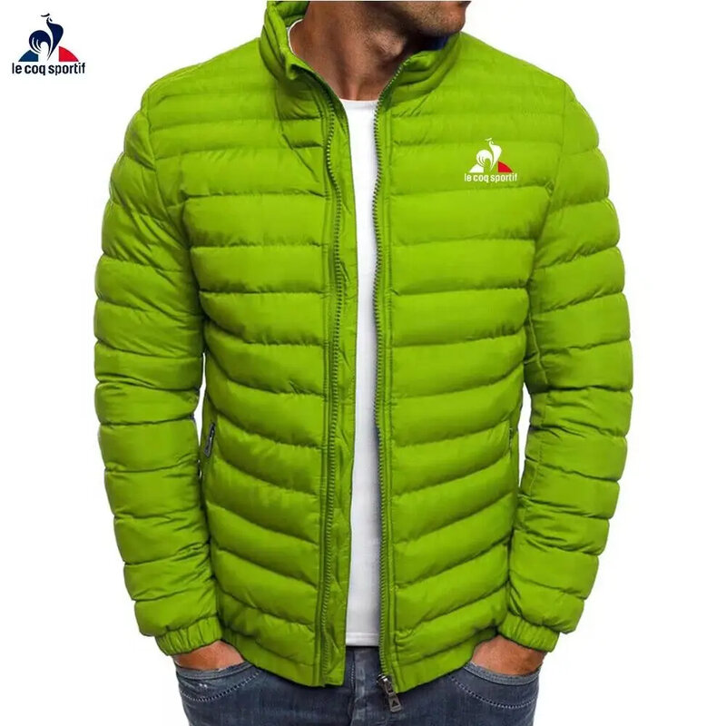 Jaqueta de couro quente masculina, gola em pé, casual moda de rua, alta qualidade, novo, inverno, 2023