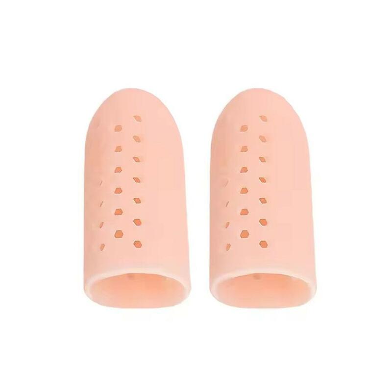 Silicone Toe Cap para correção joanete, protetores de dedo para calos e blisters, alívio da dor, tubos toe, manga polegar, Foot Care, 1 par