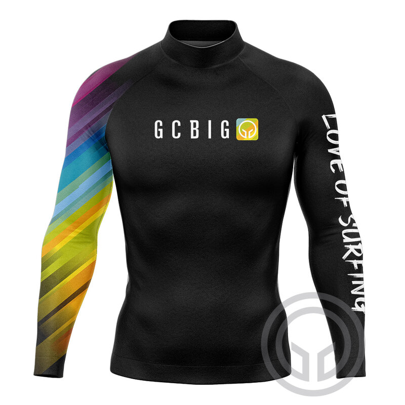 Herren Surf-Shirs gcbig Sport tragen Langarm-Bade bekleidung 2023 Surf-T-Shirt traje de baño hombre licra UV-Schutz oberteile