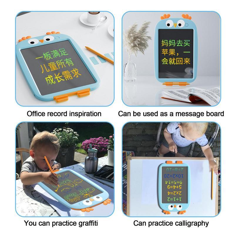 Tablet de Escrita LCD para Criança, Prancheta, Brinquedo Doodle, Tela Colorida, Crianças de 3 a 8 Anos, Viagem, 12"