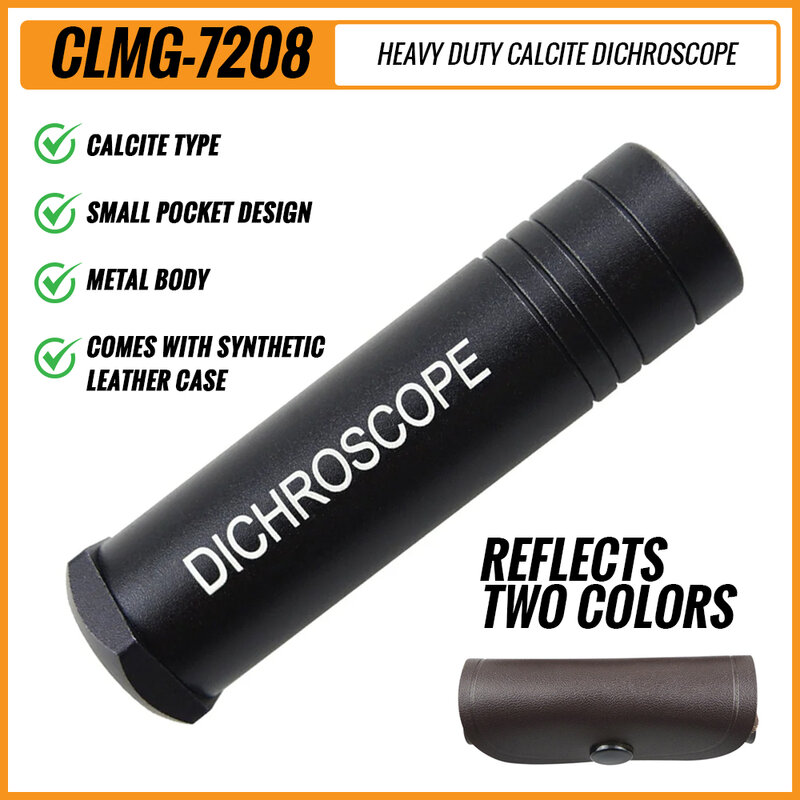 Heavy Duty Calcite Dichroscope Trichoic Gem Gemstones Gemological Testing 15mm Diameter Gemologist Handheld
