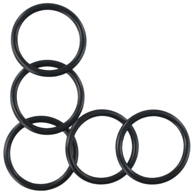 Dichtung O Ring Dichtung Becken Ablass schraube Gummi Ersatz nützlich 5er Pack schwarz für 38mm O Ring Außen durchmesser: 34mm