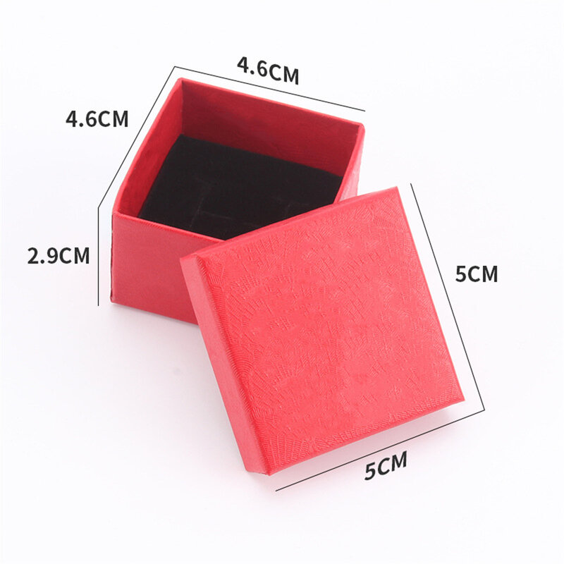 Paper Jewelry Packaging Colorful Box Rings Necklaces Storage Organizer Bracelets Earrings Display Holder Wedding Gifts Wholesale