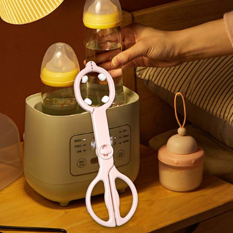 Baby Bottle Holder Tweezers Heat Resistance Anti Scald Durable Anti Slip Feeder Clamp Nursing Bottle Clamp Feeder Clip for Home