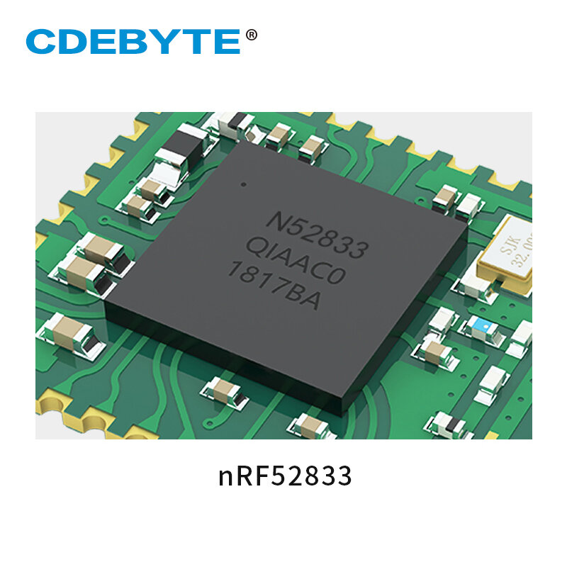 NRF52833 modulo RF 2.4GHz BLE 5.1 Mesh Thread ZigBee 8dBm CDEBYTE E73-2G4M08S1E ricevitore ricetrasmettitore Wireless per UAV Smart Home