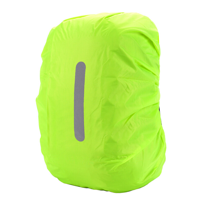 Capa de chuva mochila reflexiva, Segurança de viagem noturna, Mochila ao ar livre com pacote de licitagem reflexiva, impermeável, 71-80L, 14