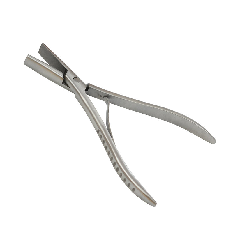 Alicates planos de acero inoxidable para extensiones de cabello, herramientas de extensión de cabello, 6,5 pulgadas, 1 unidad