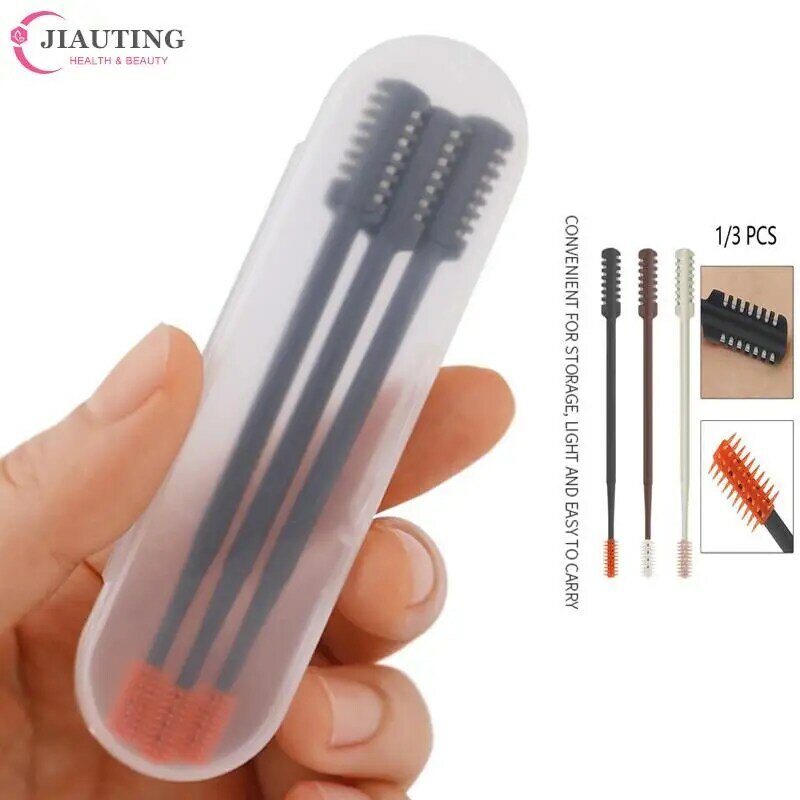 1/3pcs Portable Manual Nose Hair Trimmer Washable For Men And Women With Storage Box Waterproof Double Head Nose Hair Removal