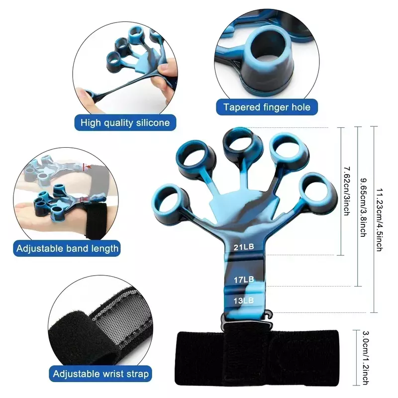Allenamento ed esercizio 6 resistenza Hand Expander Finger Grip Sport palestra accessori per l'allenamento Trainning & Exercise Gripster Fitness