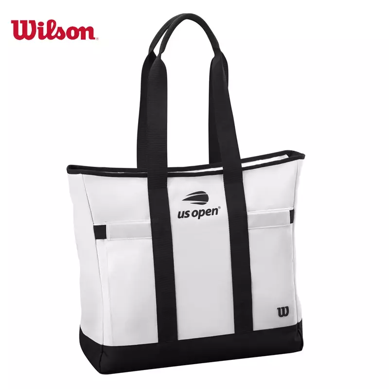 Wilson-Tote de tenis del equipo US Open 2023, bolsa para raquetas de tenis, color blanco y negro, diseño de Super Tournament, 2PK
