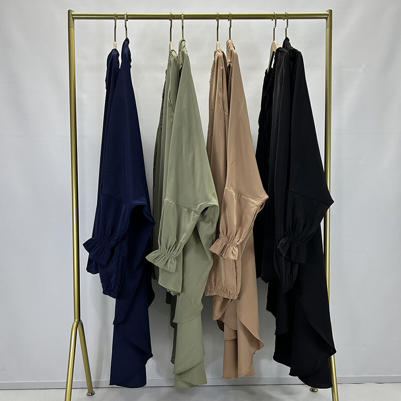 Jilbab-pantalones bombachos con cuerdas Niqab para mujer, Hijab Khimar deportivo de oración de Ramadán, ropa islámica, alta calidad, dos piezas
