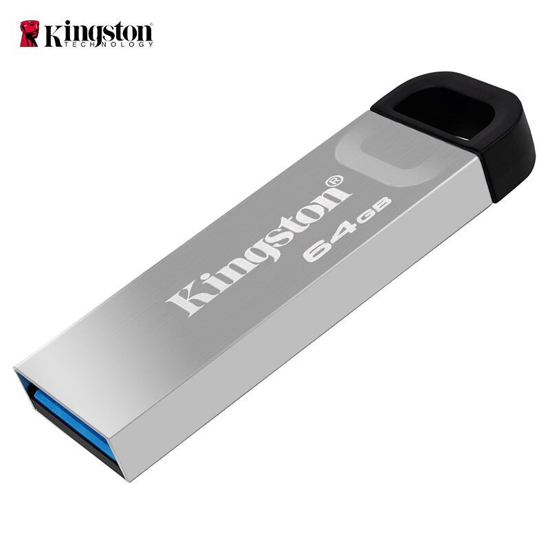 Kingston Pendrive USB Flash Drive dcase, pena Drive 32GB 64GB 128GB 3.0 GB CLE USB 3.2 Gen 1 Disk Stick untuk Desktop Laptop
