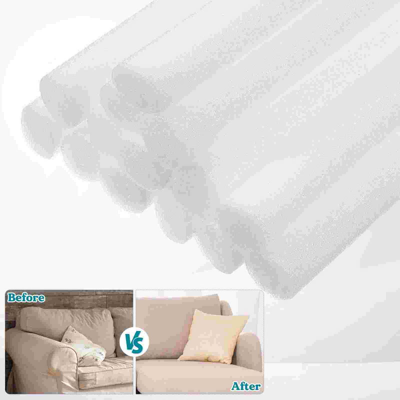 Funda de sofá con relleno de huecos de espuma, cojín antideslizante, accesorios para muebles, color blanco