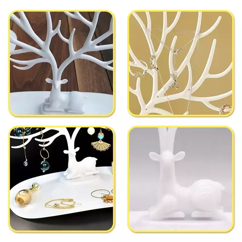 Antlers Makeup Organizer Creative Jewelry Display Stand Wall Shelf For Rings Earrings Necklace Bracelet Bathroom Repisas Home