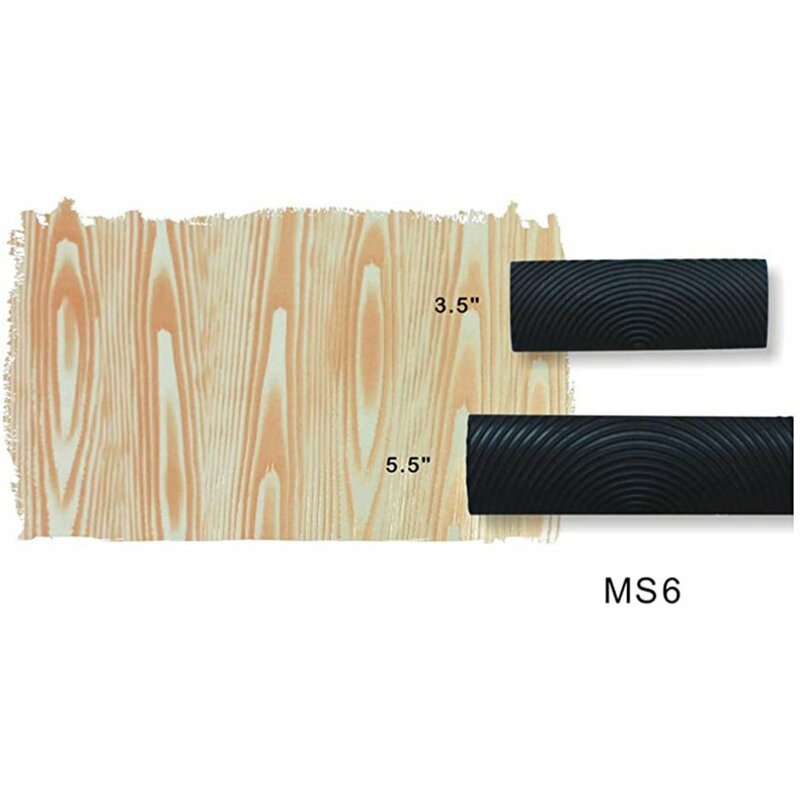 2 szt./zestaw rolka gumowa pędzel malarski narzędzi imitacja drewna obraz dekoracyjny do domu do ziarnistonowania ścian tłoczenie artystyczne