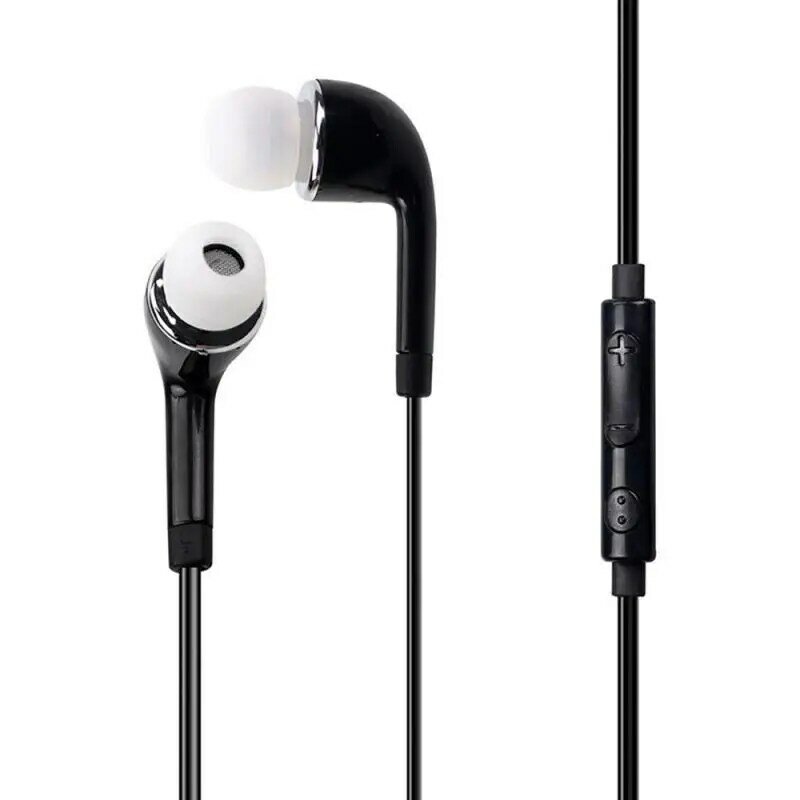 Universal 3.5mm Stereo Earphones Sports Music Earplugs Microfone com fio para Xiaomi para Android Ios