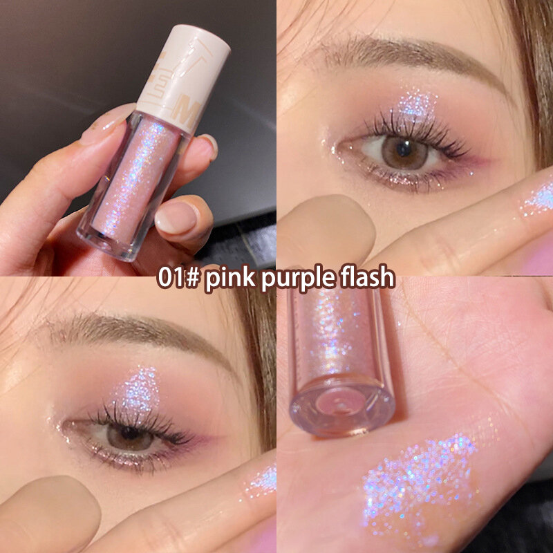 Pearlescent Fine Shimmering Eye Shadow Liquid Waterproof Eye Makeup Brightening Liquid Pearlized Eyeshadow Glitter