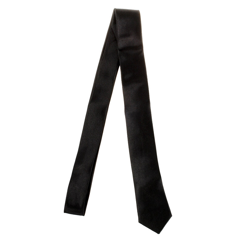 للجنسين عادية ربطة العنق نحيل ضيق الرقبة التعادل-أسود