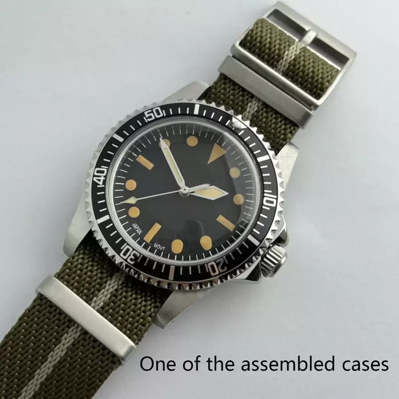 Pièces de montre vintage de plongée de style rétro, accessoires de montre personnalisés, SUB NH35, NH36, 39.5mm